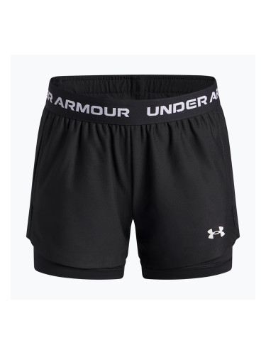 Детски тренировъчни шорти Under Armour UA Tech Play Up 2IN1 Shorts black/black/white