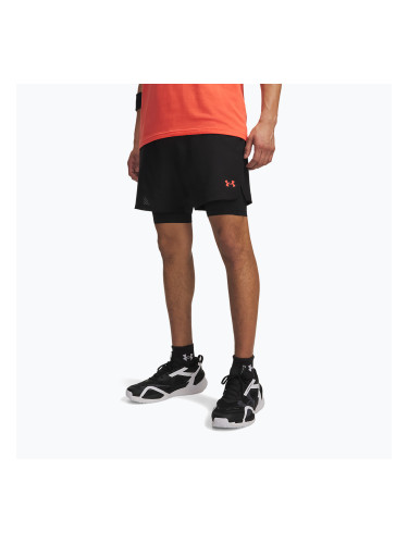 Мъжки тренировъчни шорти Under Armour Vanish Woven 2.0 2IN1 Shorts ultimate black/venom red/venom red