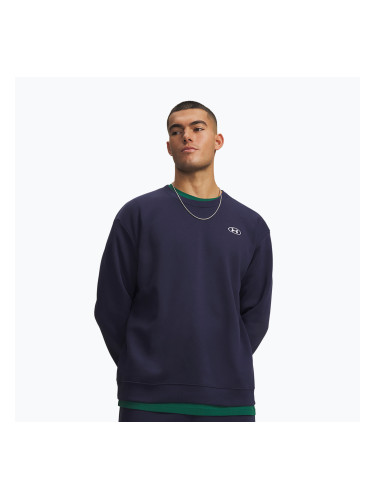 Мъжки суитшърт Under Armour Rival Fleece Crew midnight navy/white
