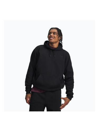 Мъжки суитшърт Under Armour Icon Heavyweight Terry Hoodie ultimate black/ultimate black