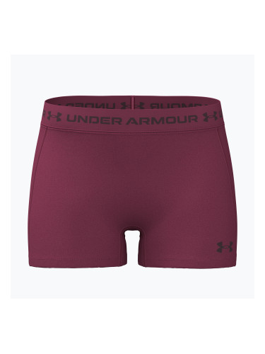 Дамски тренировъчни шорти Under Armour HeatGear Shorty claret/ox blood