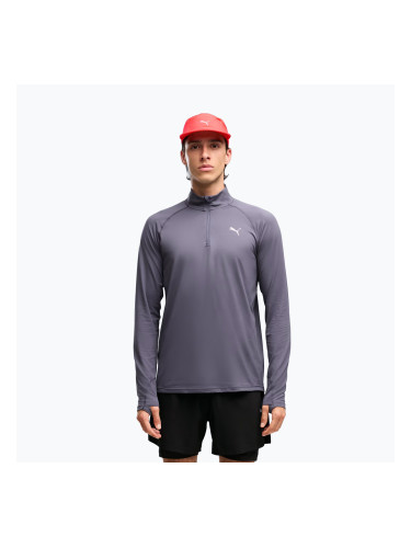 Мъжки суитшърт за бягане PUMA Run Velocity Cloudspun 1/4 Zip inky depths