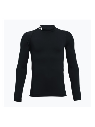 Детски тренировъчен лонгслив Under Armour Cg Armour Mock черно/бяло