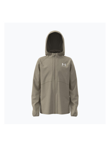 Детско спортно яке Under Armour Vibe Woven Windbreaker Jacket city khaki/white