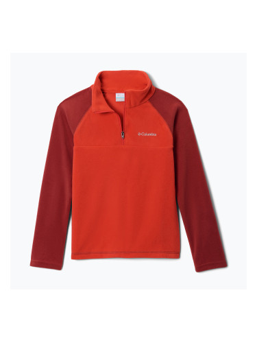 Детски поларен суитшърт Columbia Glacial Half Zip super sonic/red oxide