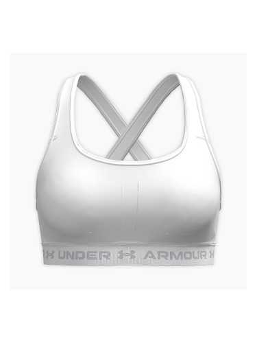 Спортен сутиен  Under Armour Crossback Mid white/white/halo gray