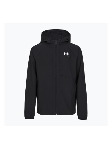 Детско спортно яке Under Armour Vibe Woven Windbreaker черно/бяло