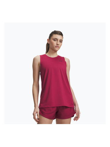 Дамска тренировъчна тениска Under Armour Tech Tank Solid claret/ox blood