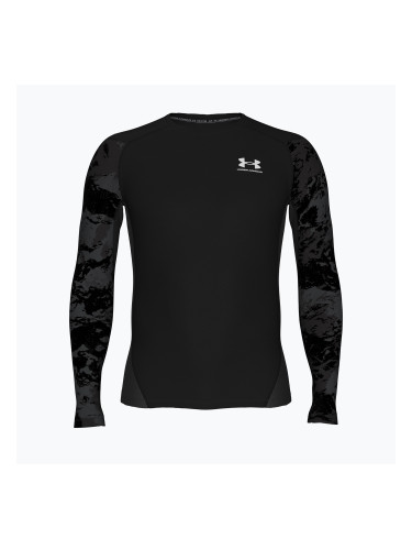 Мъжка блуза с дълъг ръкав за  тренировка Under Armour HG Armour Comp ultimate black/white