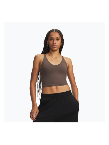 Дамска тренировъчна тениска Under Armour Meridian Support Tank peppercorn/peppercorn
