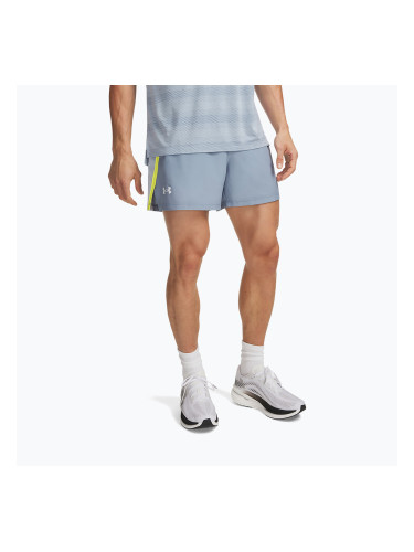 Мъжки шорти за бягане Under Armour Launch 5" Shorts blue wind/flash light/reflective