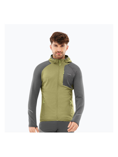 Мъжки суитшърт за трекинг Viking Birger Hoodie olive/dark grey