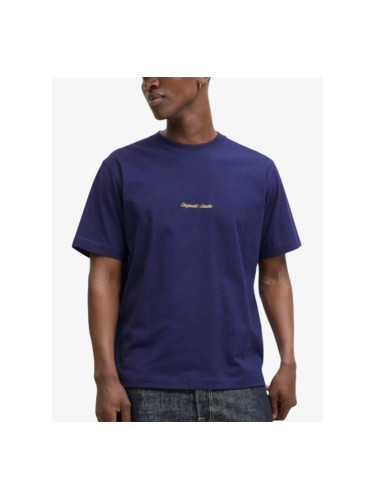 JACK&JONES Jornorrebro EMB Tee SS Crew Neck Noos Blue