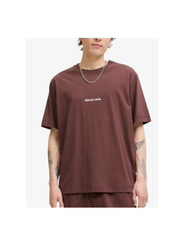 JACK&JONES Jornorrebro EMB Tee SS Crew Neck Noos Red