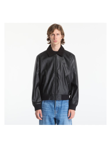 Bomber Calvin Klein Jeans Ls Faux Leather Sher Black L