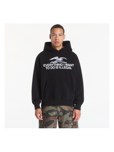 Суитшърт PLEASURES Illegal Hoodie Black S