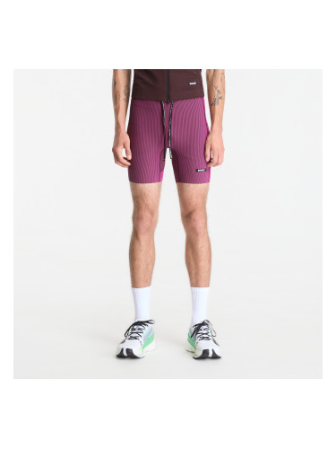 Къси панталони BANDIT Men's Striped Cadence™ Quarter Tights Espresso/ Azalea S