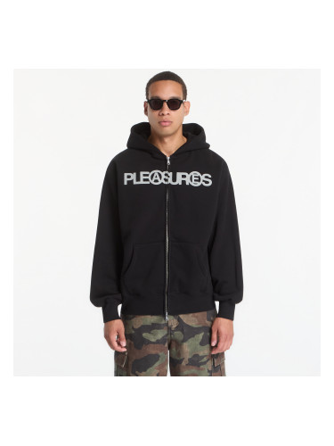 Суитшърт PLEASURES Zine Zip Hoodie Black M