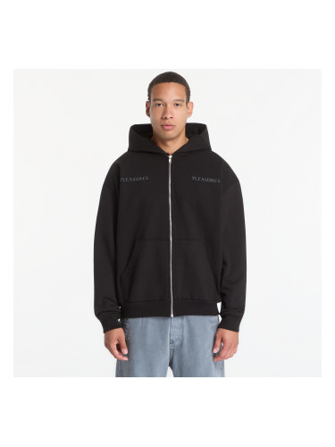 Суитшърт PLEASURES Spine Zip-Hoodie Black S