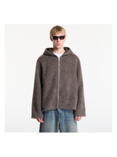 Суитшърт OUR LEGACY Full Zip Hood Mole Grey Hairy Wool 48