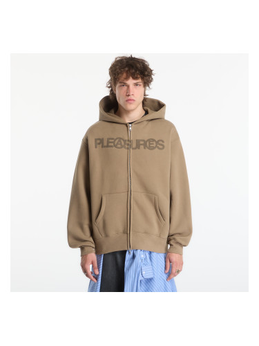 Суитшърт PLEASURES Zine Zip Hoodie Mud M