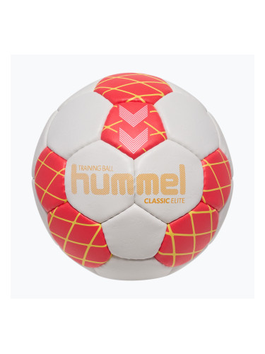 Топка за хандбал Hummel Classic Elite HB off white/red/yellow size 1