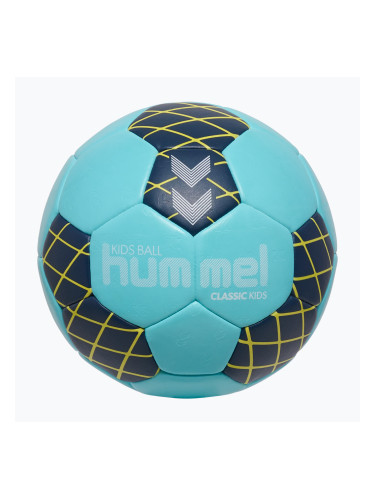 Детска топка за хандбал Hummel Classic HB Jr light blue/marine/yellow size 0