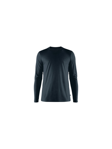 Fjällräven Abisko Wool LS M Dark Navy Мъже - Тениски Fjällräven - Син - F87194-555-L - Size: L