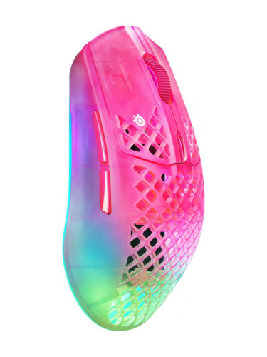  Гейминг мишка SteelSeries - Aerox 3 WL Gen 2, оптична, безжична, Magenta Haze