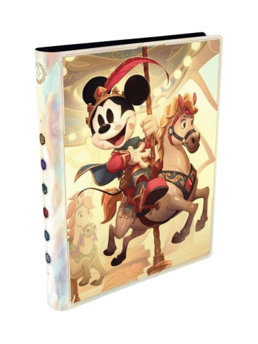  Папка за съхранение на карти Ravensburger - Disney Lorcana TCG: Mickey and Minnie 9-Pocket Card Portfolio