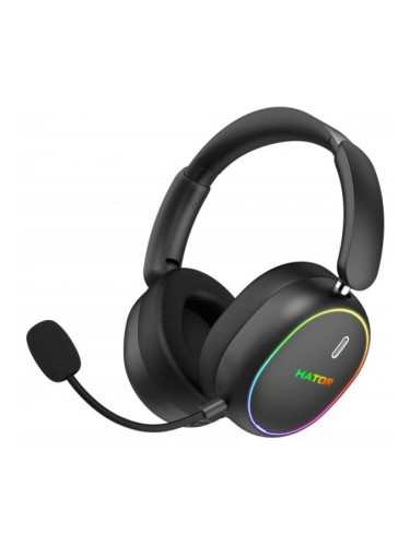 Гейминг слушалки HATOR - Phoenix 2 Wireless, безжични, черни
