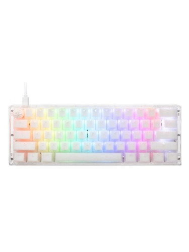  Механична клавиатура Ducky - One 3 Mini, Cherry MX Brown, Aura White