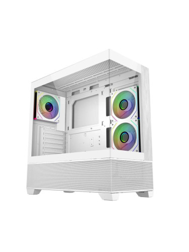 Кутия CoolerMaster Elite 690 Wood - Бял