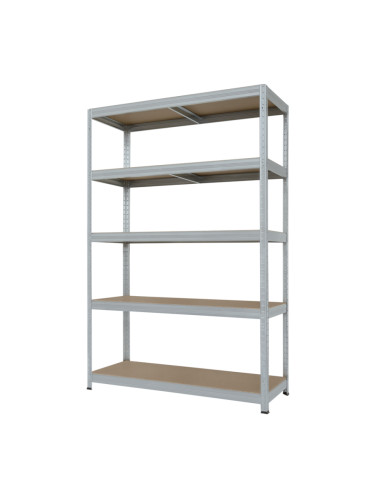 Метален стелаж STAR PL 213x120x45 см, до 250 кг на рафт - цинк