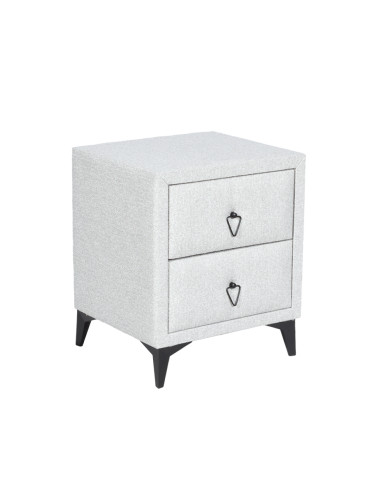 Нощно шкафче Sonata Kolajen Linen, Сив,  ПДЧ, Дамаска