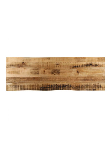 Sonata H Плот за маса, жив ръб, 120x40x2,5 см, масивно дърво грубо манго