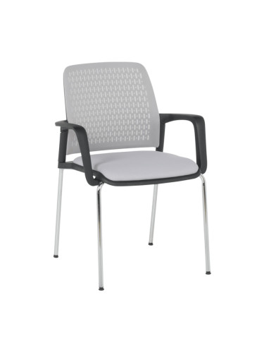 Посетителски стол Sonata Blum 1138 CH - светлосив