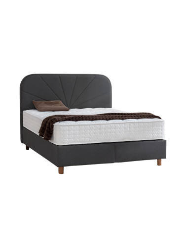 Тапицирана спалня с матрак DELUX PREMIUM 160 x 200 - антрацит