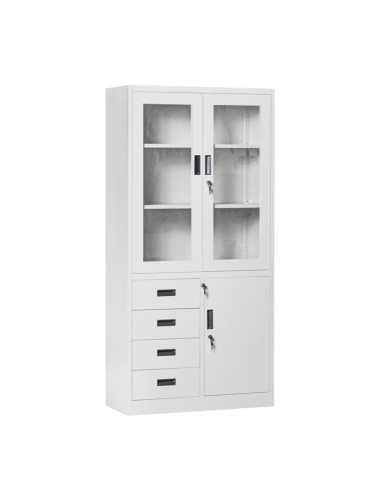 Метален шкаф Sonata Blum CR-1278 J - сив