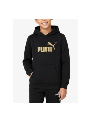 PUMA Ess Glitter Logo Hoodie Black