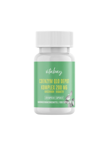 Coenzym Q10 Depot Komplex - Коензим Q10 комплекс 200 mg, 120 капсули Vitabay