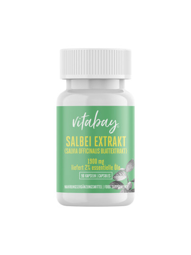 Salbei Extrakt - Екстракт от градински чай 1900 mg (екстракт от листа Salvia officinalis, 2% етеричн