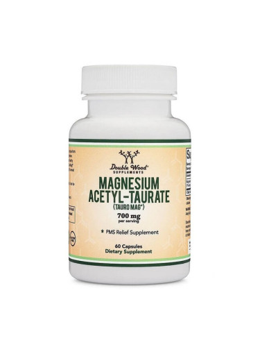 Magnesium Acetyl-taurate (TAURO-MAG®)/ Магнезий ацетил таурат, 60 капсули Double Wood