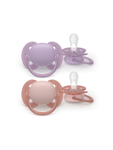 Philips Avent Pacifier Ultra Soft SCF091/43, 6-18 м., 2 броя
