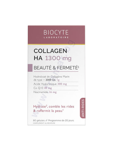 КОЛАГЕН + ХИАЛУРОНОВА КИСЕЛИНА + КОЕНЗИМ Q10 капсули * 80 BIOCYTE