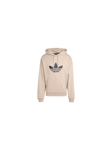 adidas Trefoil Hoodie Stone Khaki Мъже - Суитшърти и блузи с качулка adidas Originals - Светло кафяв - KE0878-L - Size: L