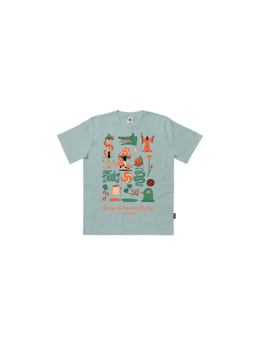 The Dudes European Fantasy Design Classic T-Shirt Aloe Мъже - Тениски The Dudes - Тюркоаз - 10073103-L - Size: L
