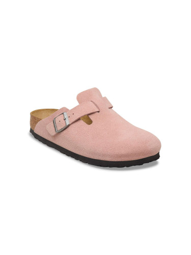 Birkenstock Boston Suede Leather Regular Fit Pink Clay Жени - Сандали Birkenstock - Розов - 1031618-4.5 - Size: 4.5