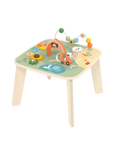 Дървена маса с активности Farmers Funday Tiny Love 12м+