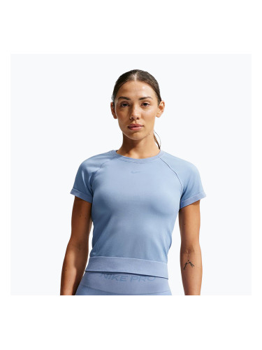 Дамска тренировъчна тениска Nike Pro Seamless work blue